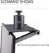 13 Inch Adjustable Screen Top Shelf Organizer for TV Computer Monitor Flat Screen, Large TV Mount Top Shelf Used to Place Soundbar Cable Box Speak...